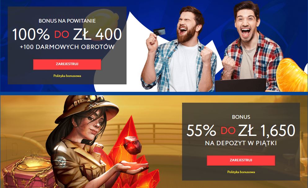 bonusy w kasynie EUSlot