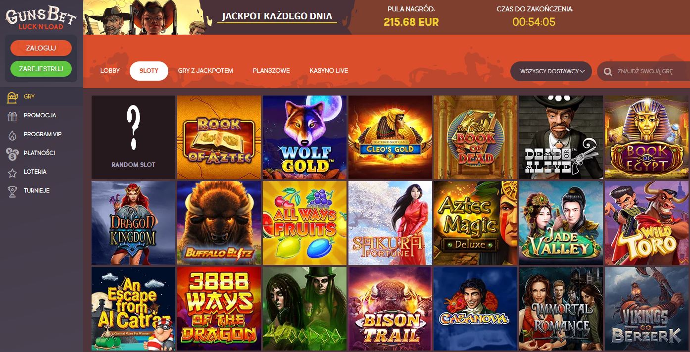 Automaty GunsBet