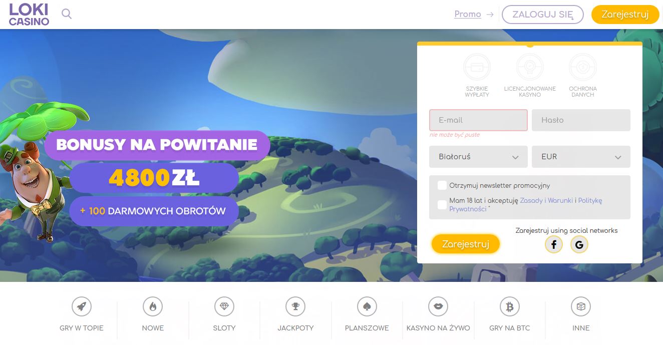Online kasyno Loki na prawdziwe pieniądze